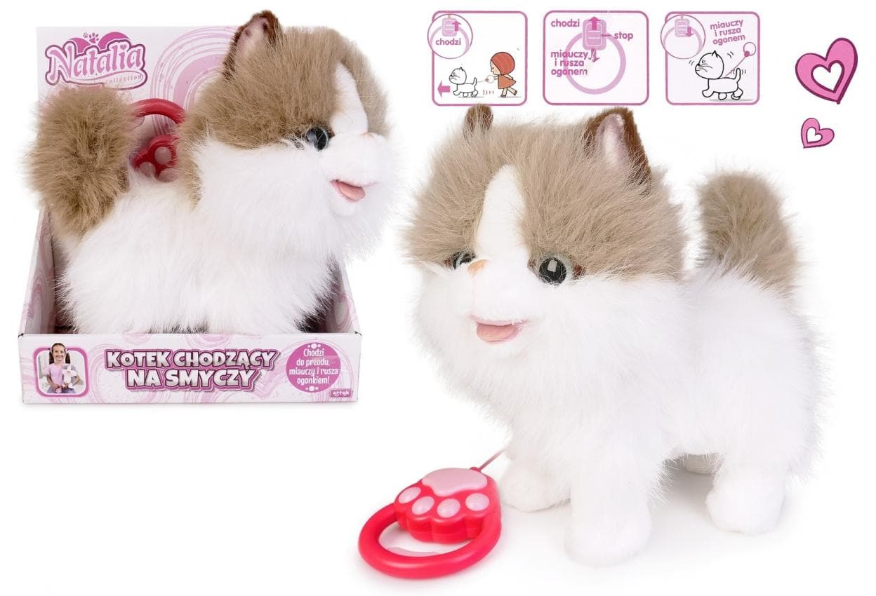 Kot chodzący na smyczy biało rudy - Artyk