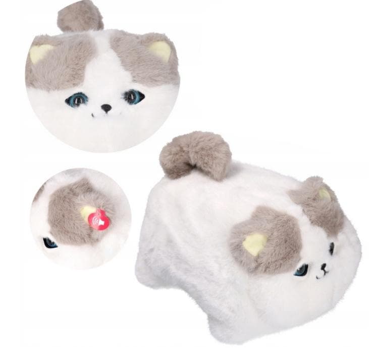 Pluszowy kotek na baterie 25 cm mix kolorów