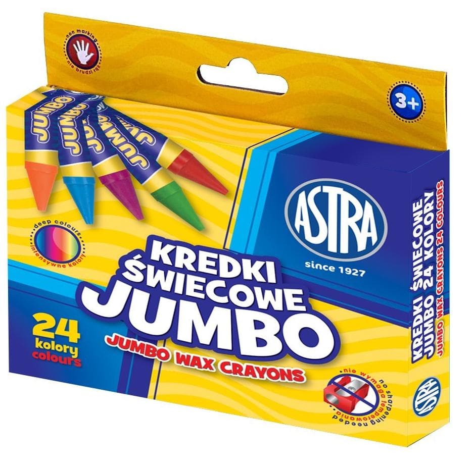 Kredki świecowe Jumbo 24 kolory