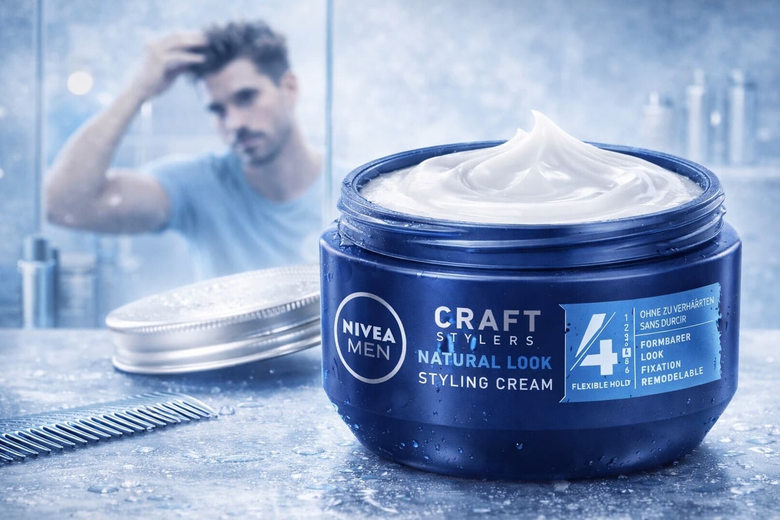 Krem do stylizacji włosów dla mężczyzn Hardmade 0% 400 ml