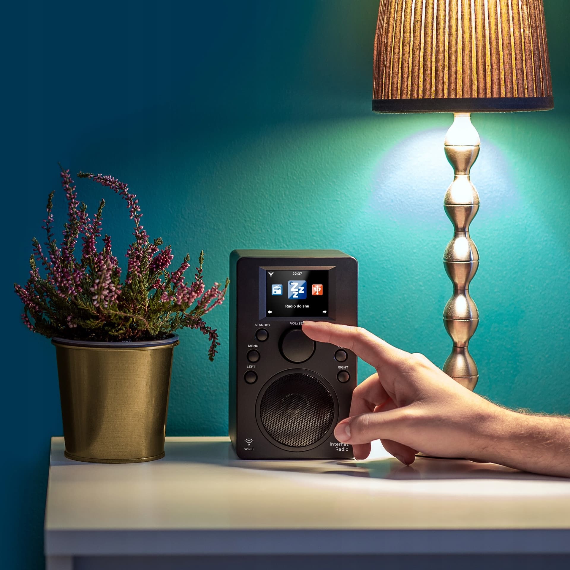 Kruger&Matz KM0818.1 Radio Internetowe Bluetooth, Czarny