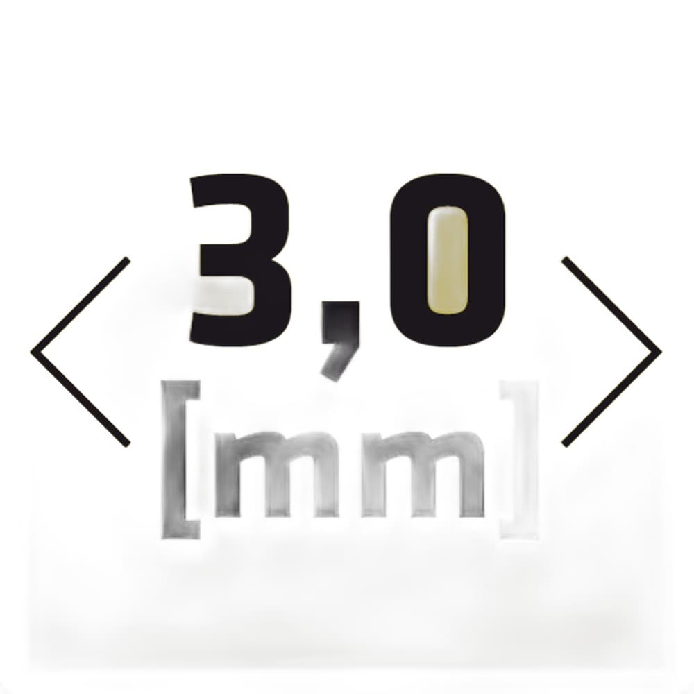 Krzyżyki dystansowe z kółkiem 3.0 mm, 100 sztuk