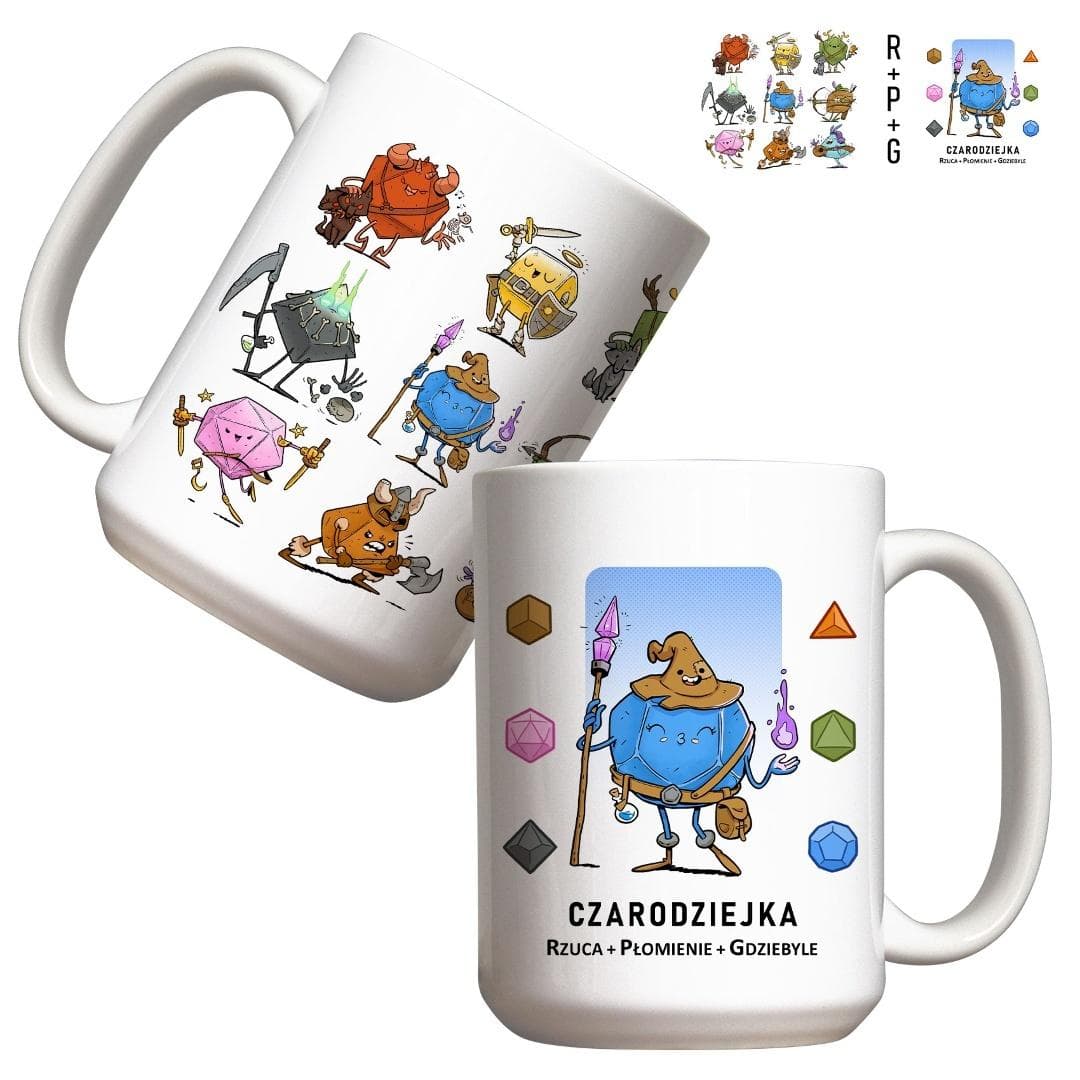 Kubek RPG Czarodziejka - Idealny dla fanów gier 440 ml