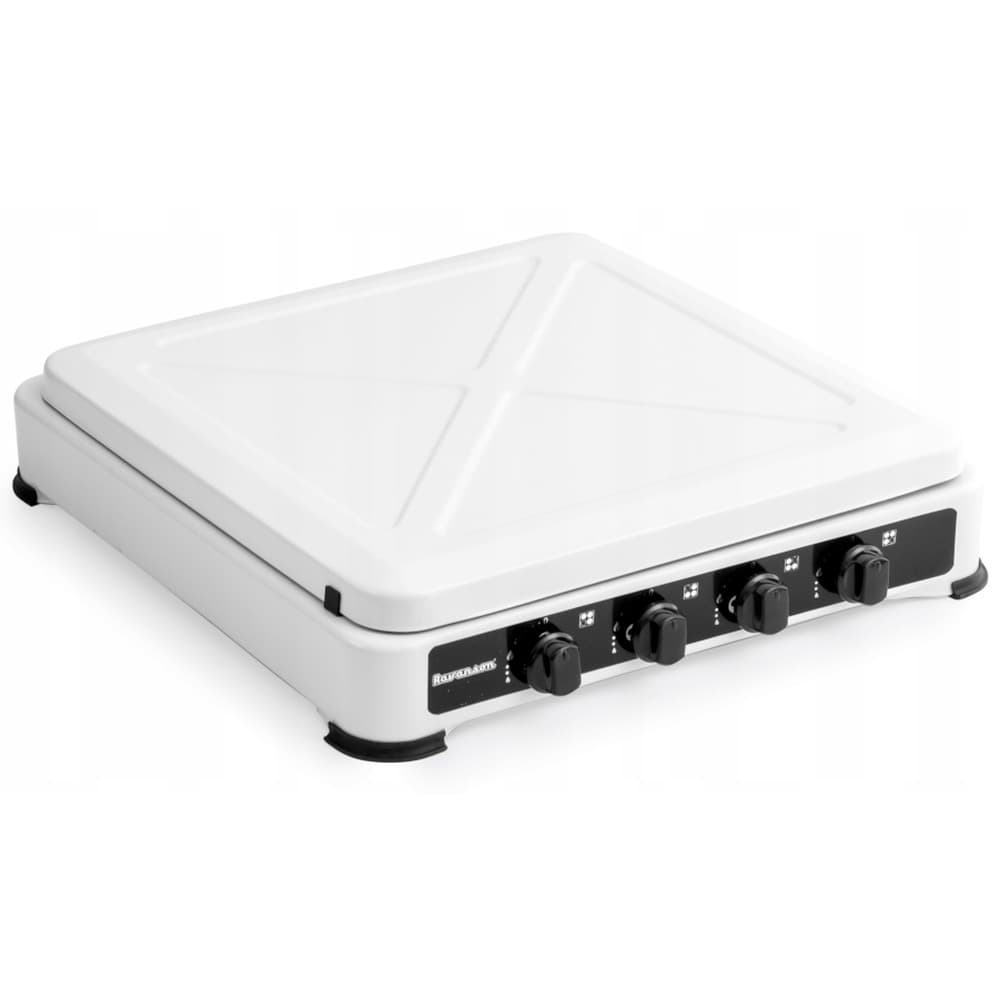 Kuchenka gazowa nastawna 4-palnikowa Ravanson biała do gotowania