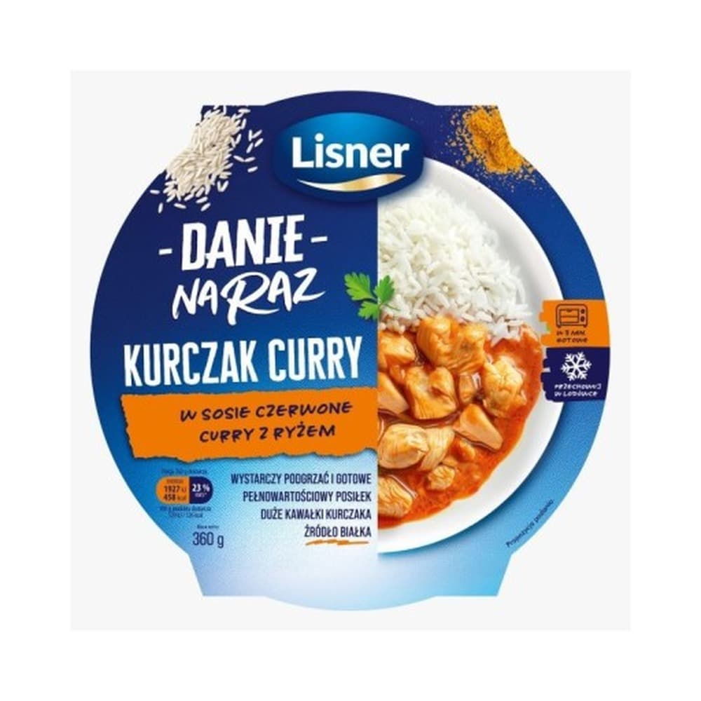 Kurczak w czerwonym curry Lisner 360 g