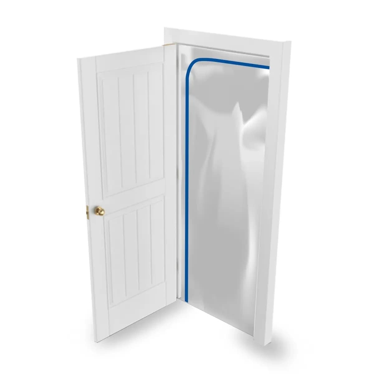 Kurtyna przeciwpyłowa z zamkiem błyskawicznym 120 x 220 cm