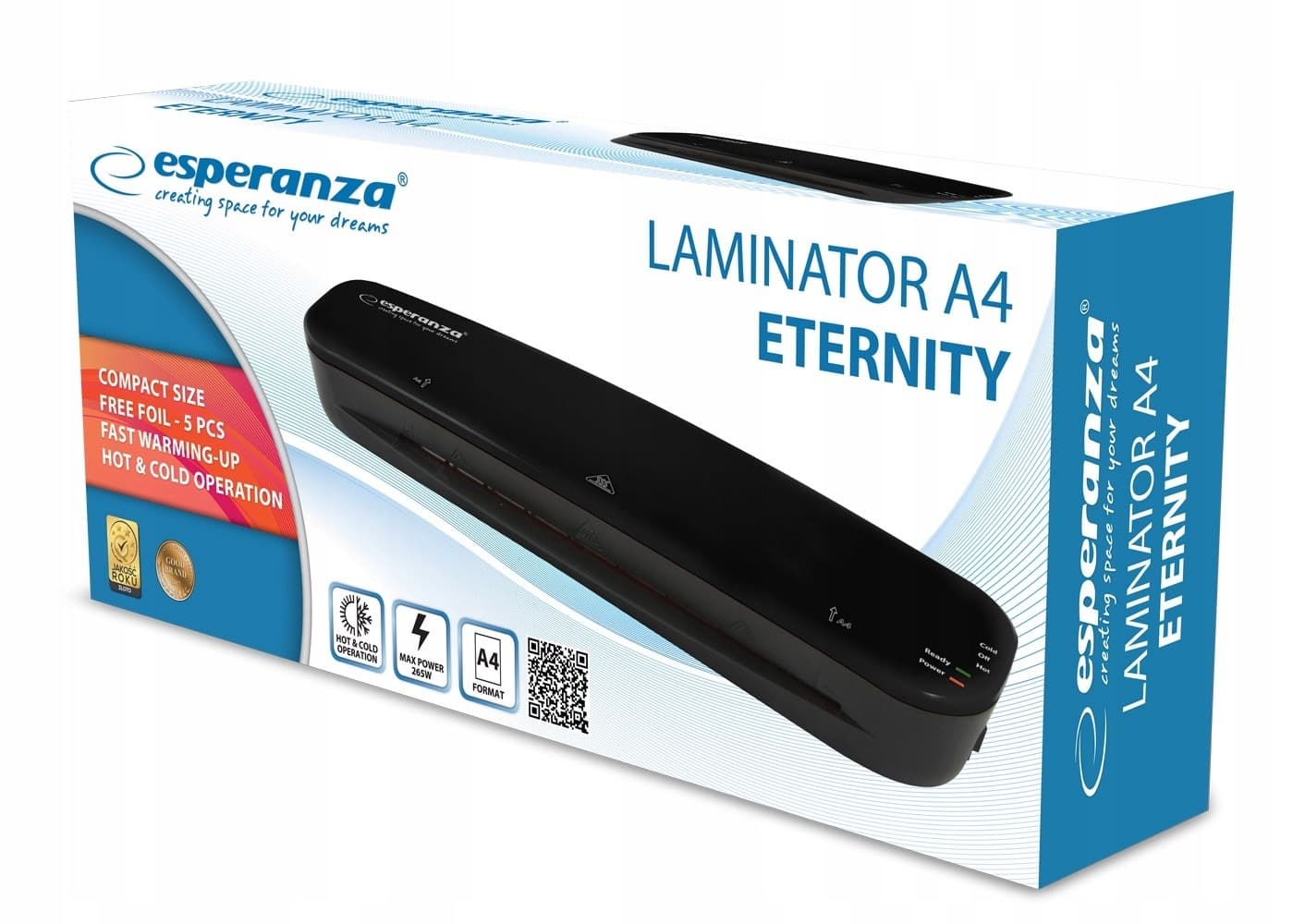 Laminator Esperanza Eternity EFL002 do dokumentów zdjęć wizytówek