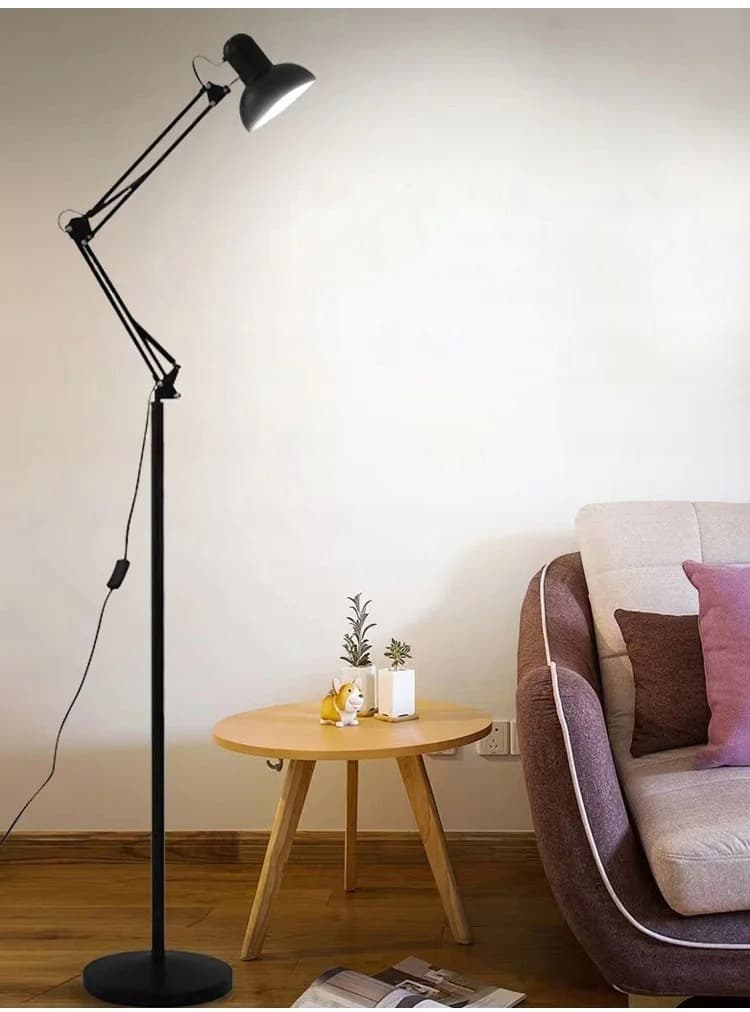Lampa podłogowa Long Pixar regulowana czarna