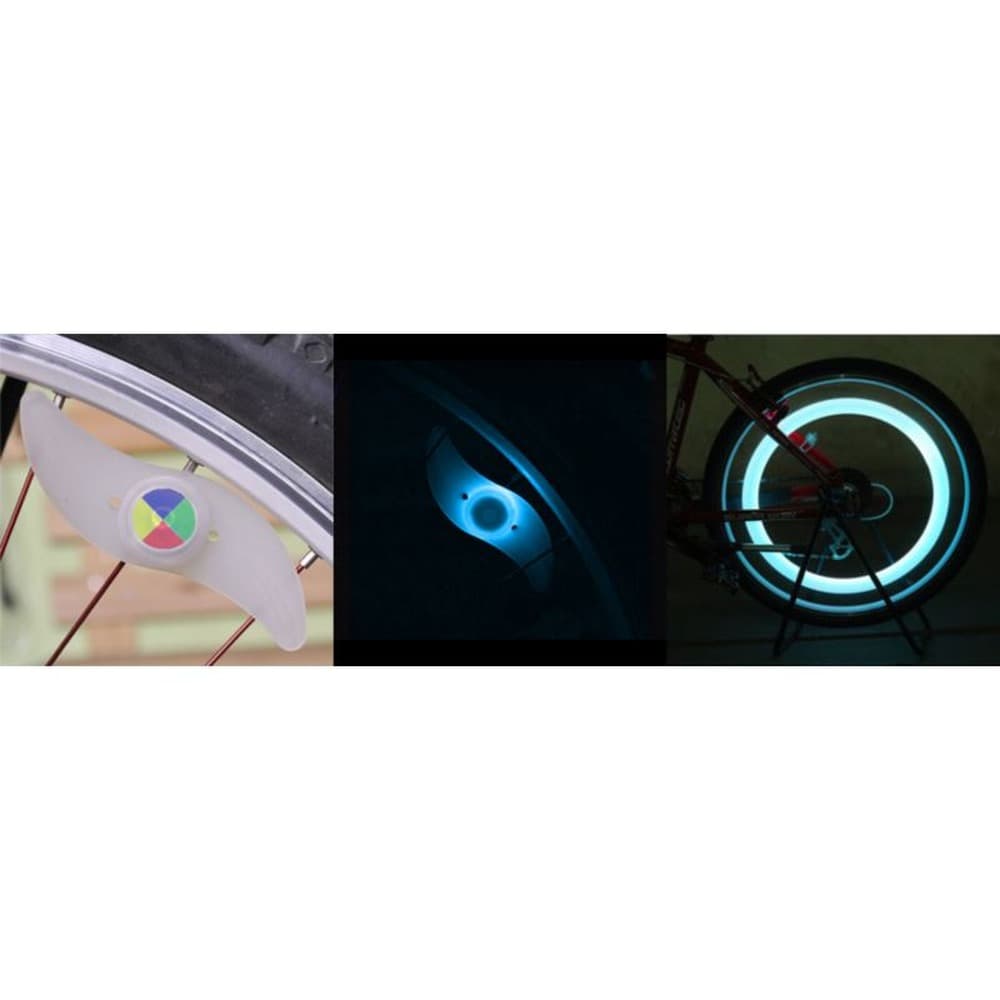Lampka LED nakładana na szprychy roweru bumerang