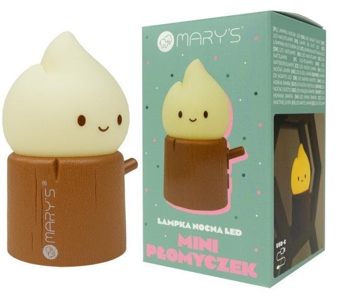 Lampka nocna LED mini płomyk z dwoma barwami światła