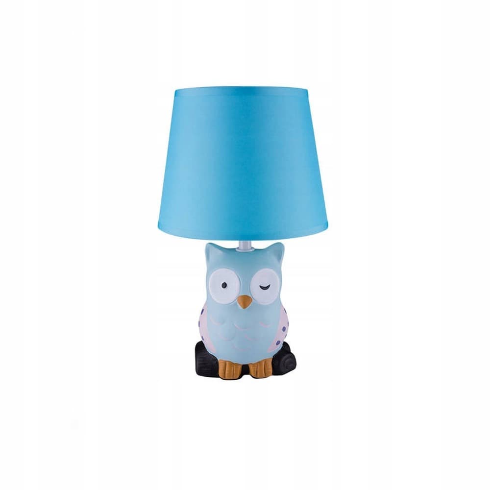 Lampka nocna sowa niebieska dla dzieci