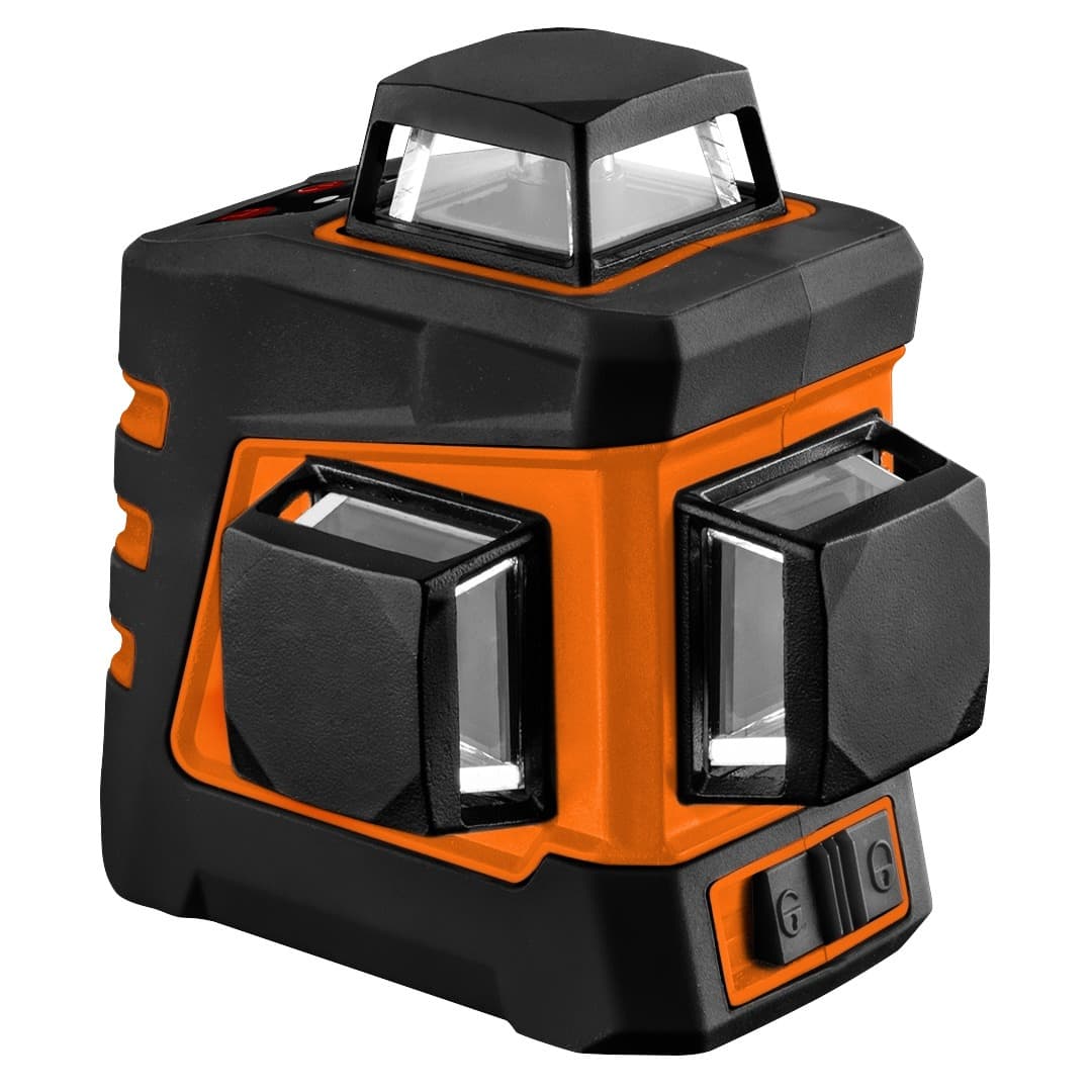 Laser płaszczyznowy 20 m 3D zielony z etui i uchwytem magnetycznym