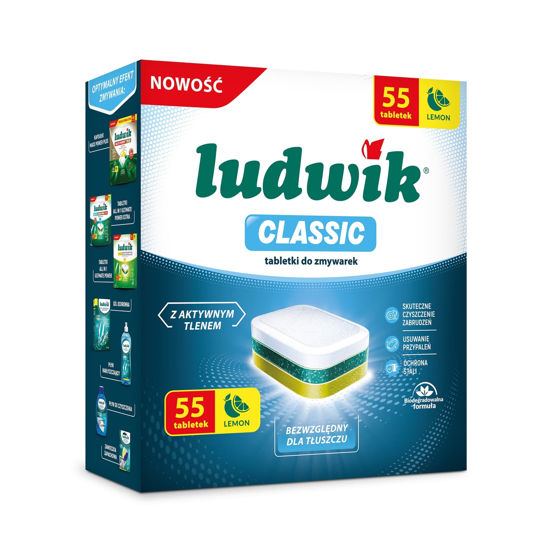 Ludwik tabletki do zmywarki Classic 55 sztuk
