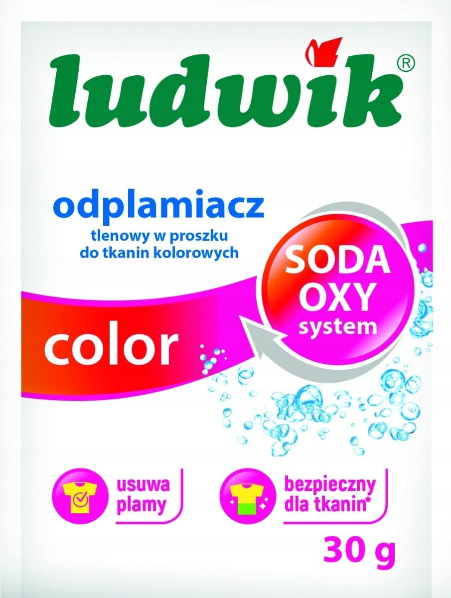 Ludwik Tlenowy Odplamiacz w Proszku Color 30 g