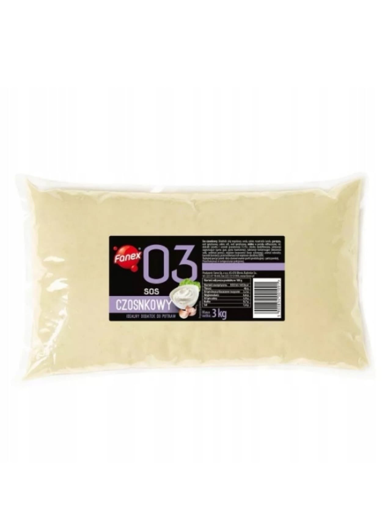 Majonez czosnkowy Fan.Sos 3 kg