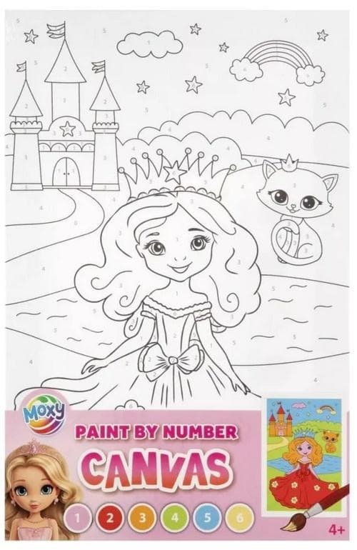 Malowanie po numerach Księżniczka 29,7 x 19,5 cm Grafix