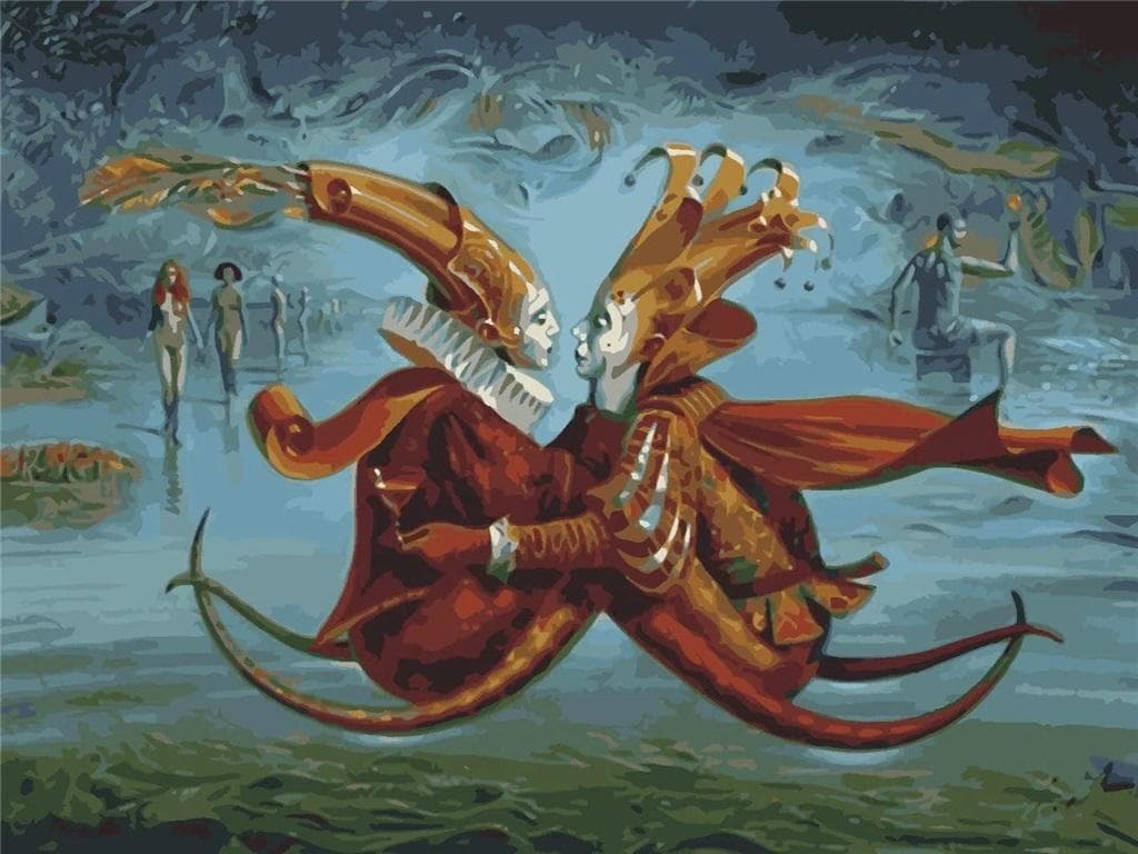 Obraz do malowania po numerach Król i Królowa 30 x 40 cm