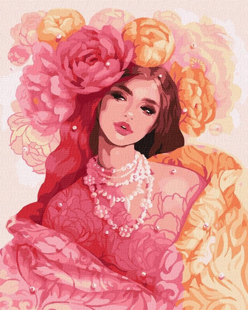 Malowanie po numerach Piękno i piwonie 40x50 cm