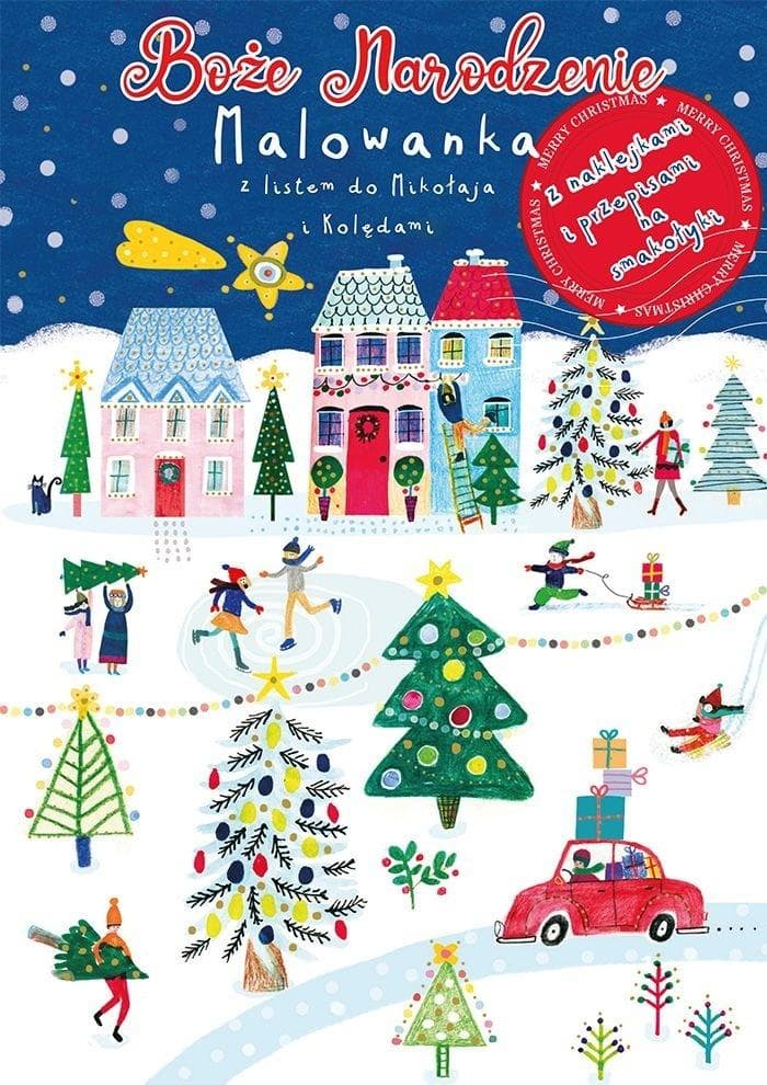Malowanka Boże Narodzenie z listem do Mikołaja