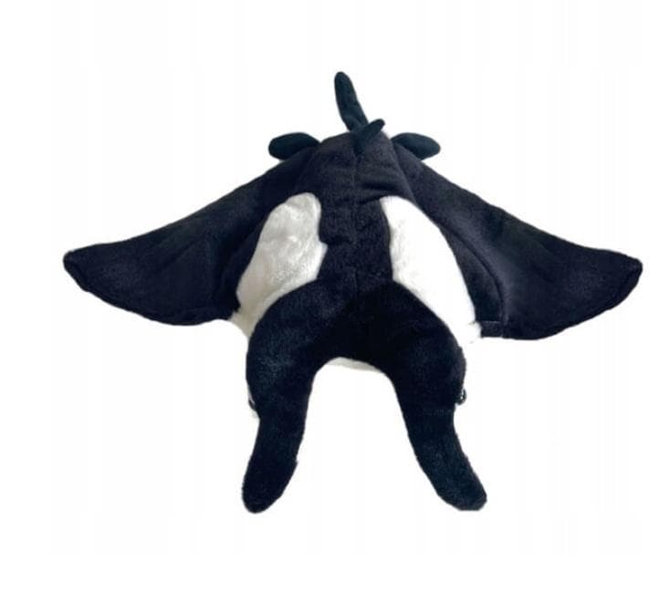 Manta czarno-biała dekoracyjna 31 cm