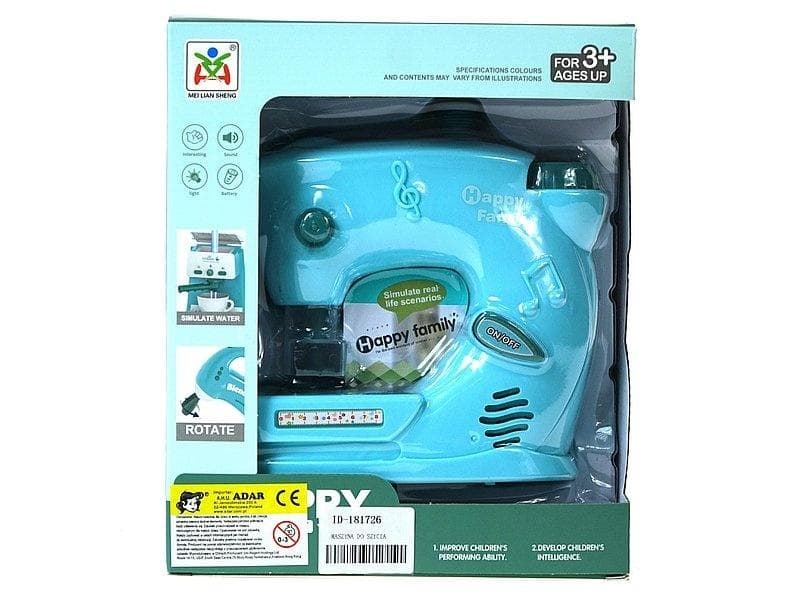 Maszyna do szycia dla dzieci na baterie ze światłem i dźwiękiem