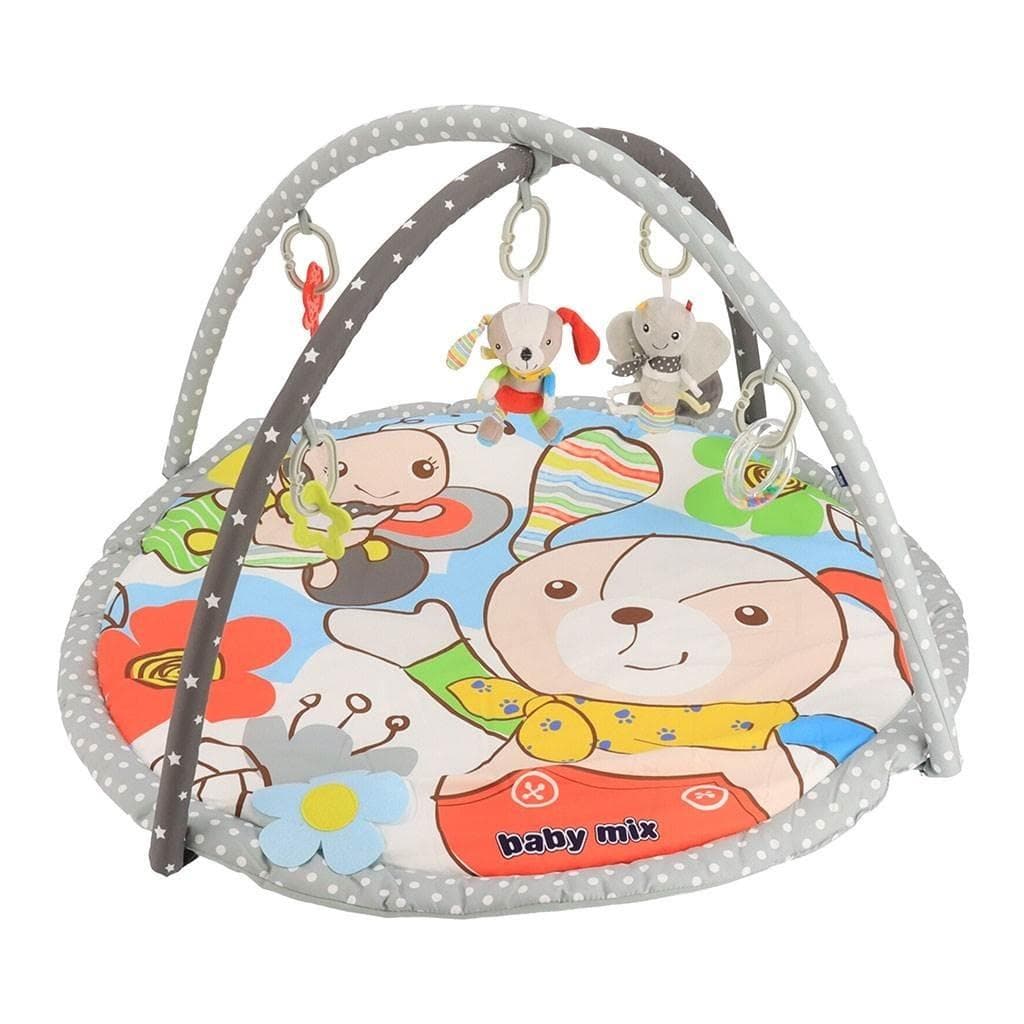 Mata edukacyjna z pałąkiem Piesek i motyl