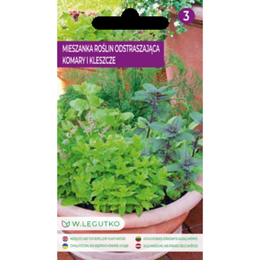 Mieszanka roślin odstraszająca komary i kleszcze