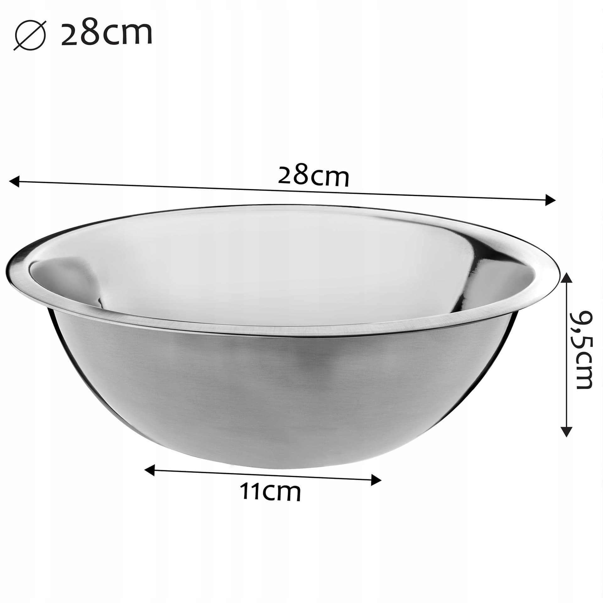 Miska nierdzewna uniwersalna 28 cm