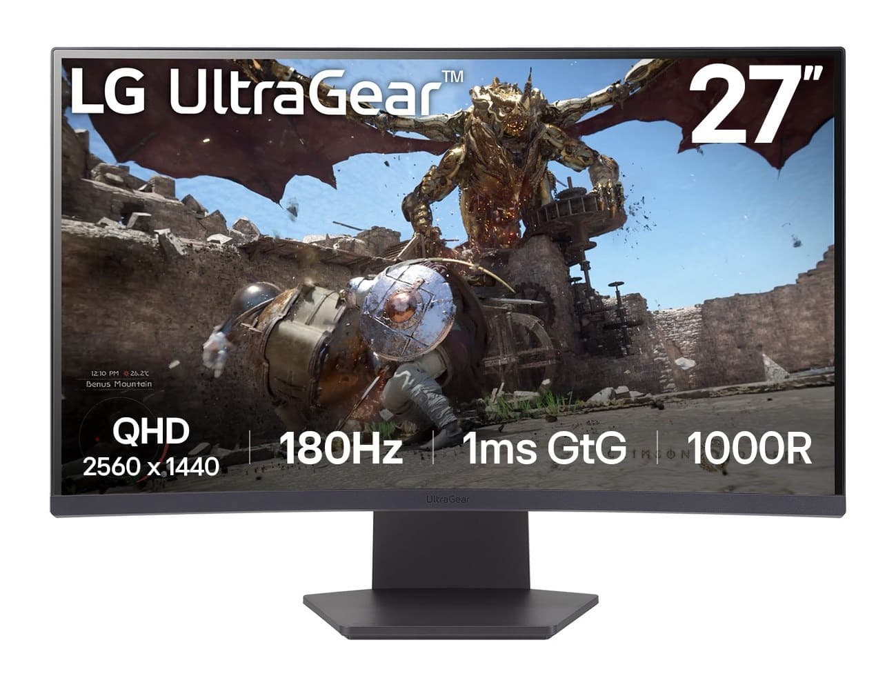 Monitor LED LG 31,5 cala 32GS60QC-B 180Hz