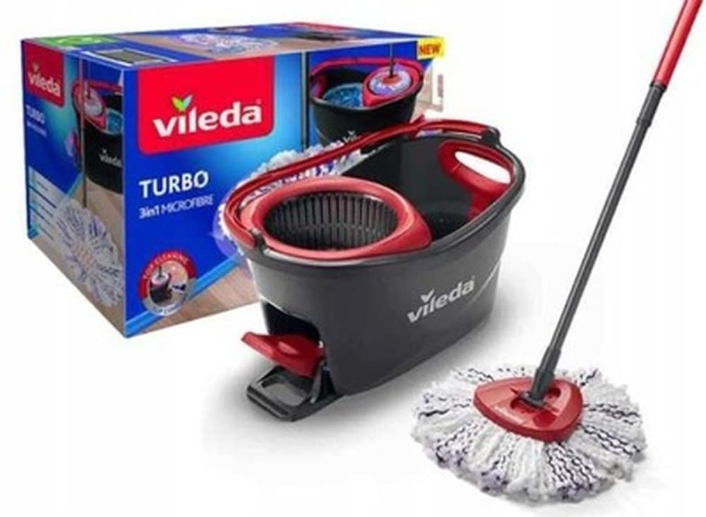 Mop obrotowy Turbo 3w1 z mikrofibrą