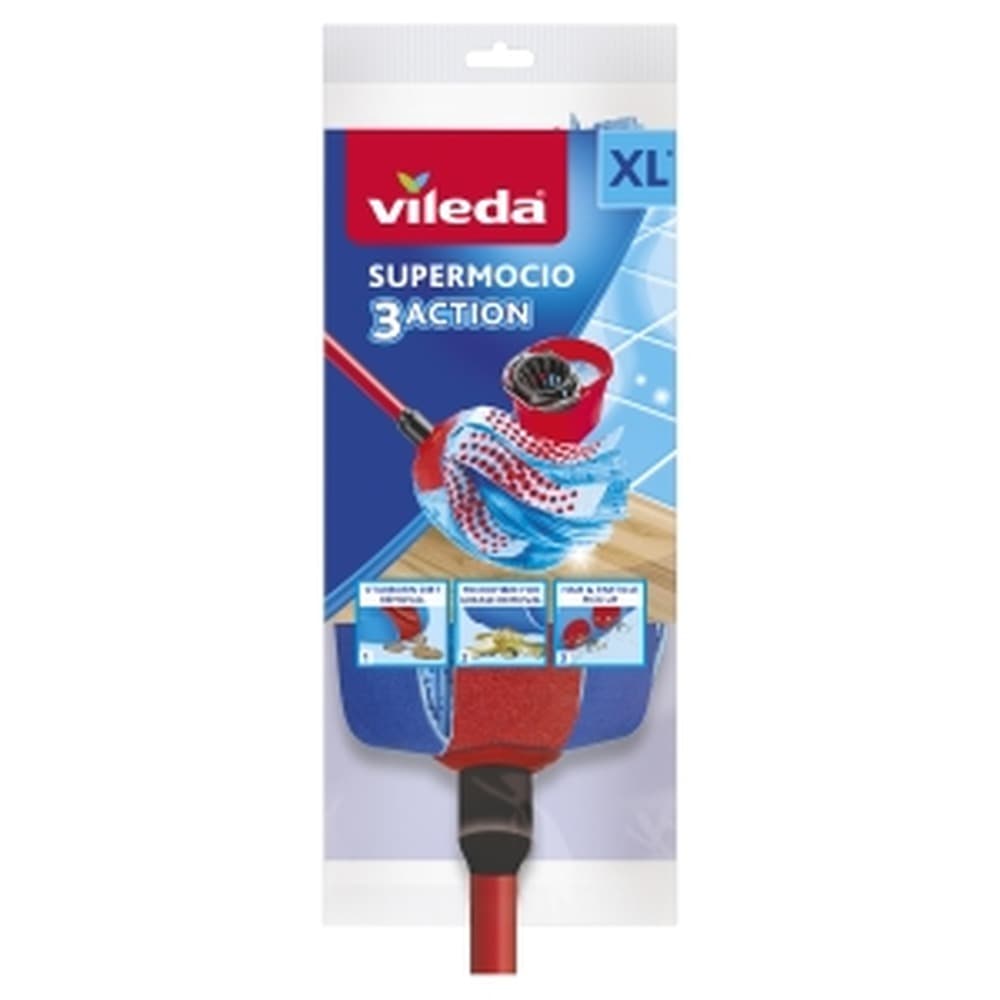 Mop płaski Vileda SuperMocio 3Action XL z welurem