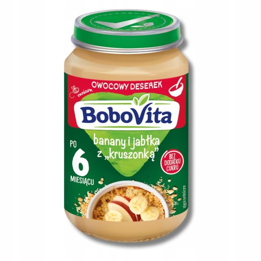 Mus BV Banan Jabłko Kruszonka 190 g