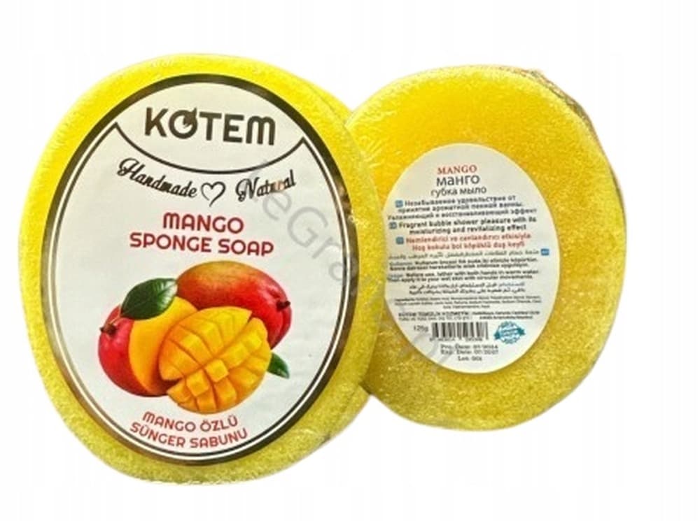 Mydełko-gąbka do kąpieli Kotem Mango 130g
