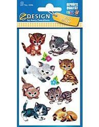 Naklejki papierowe - Słodkie kotki