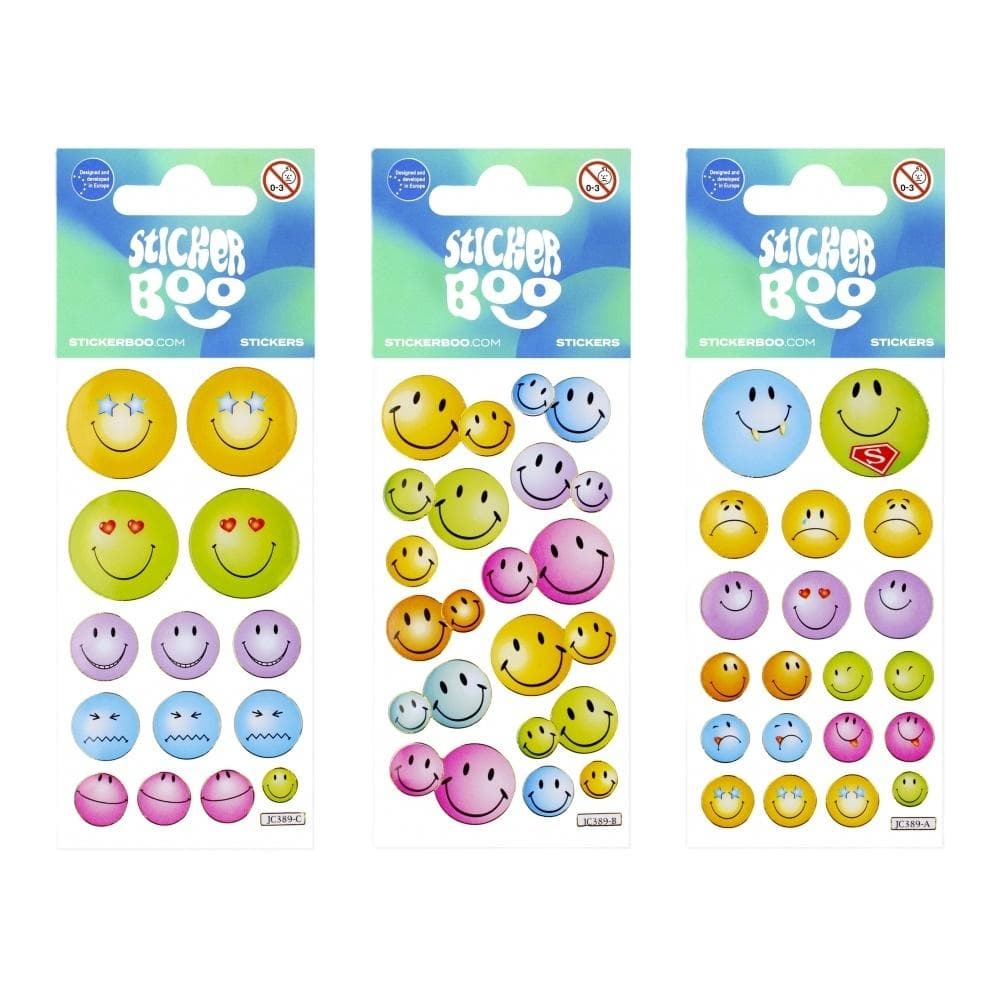 Naklejki Sticker BOO Emotikony - Mix Wzorów