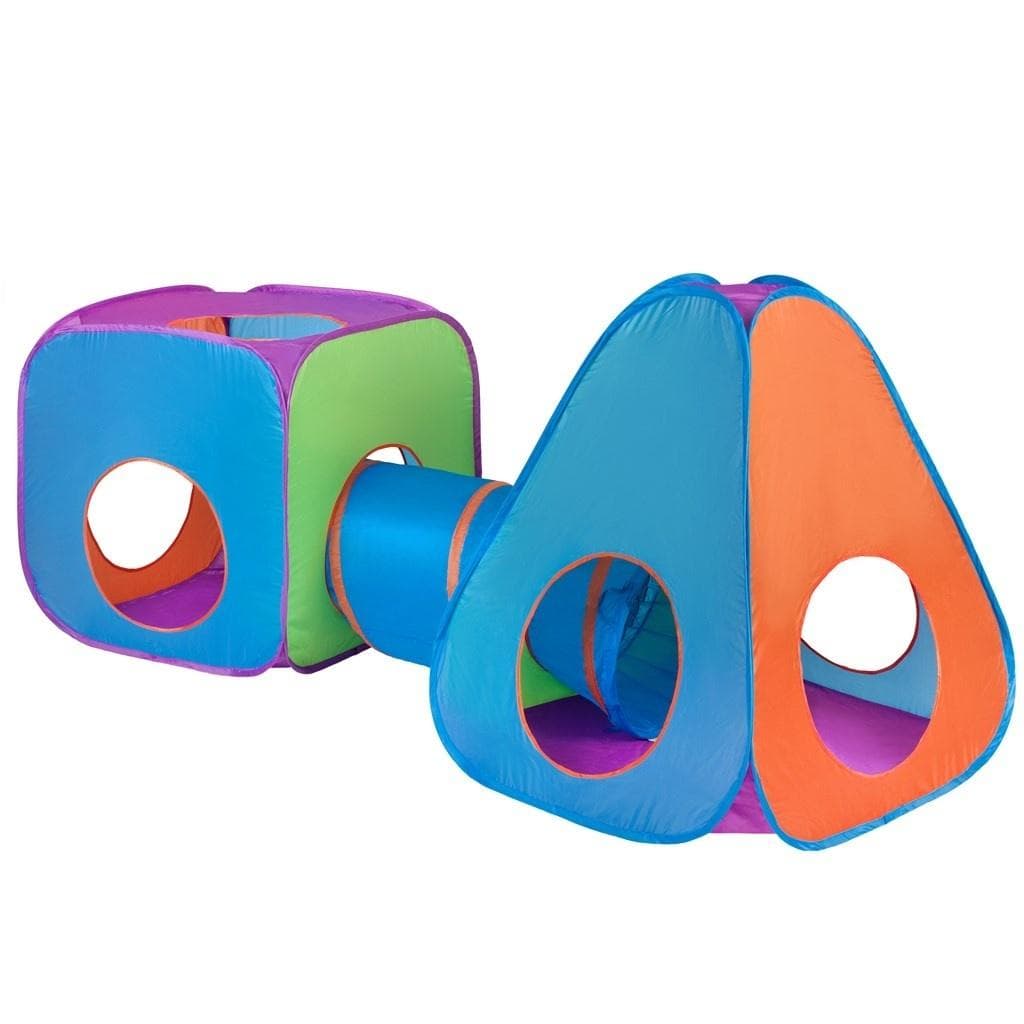 Namiot dziecięcy 3w1 z tunelem pomarańczowo-niebieski