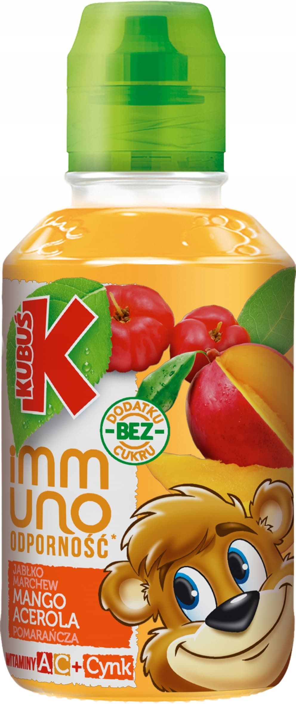 Napój Kubuś sok z marchwi, jabłek i aceroli 200 ml