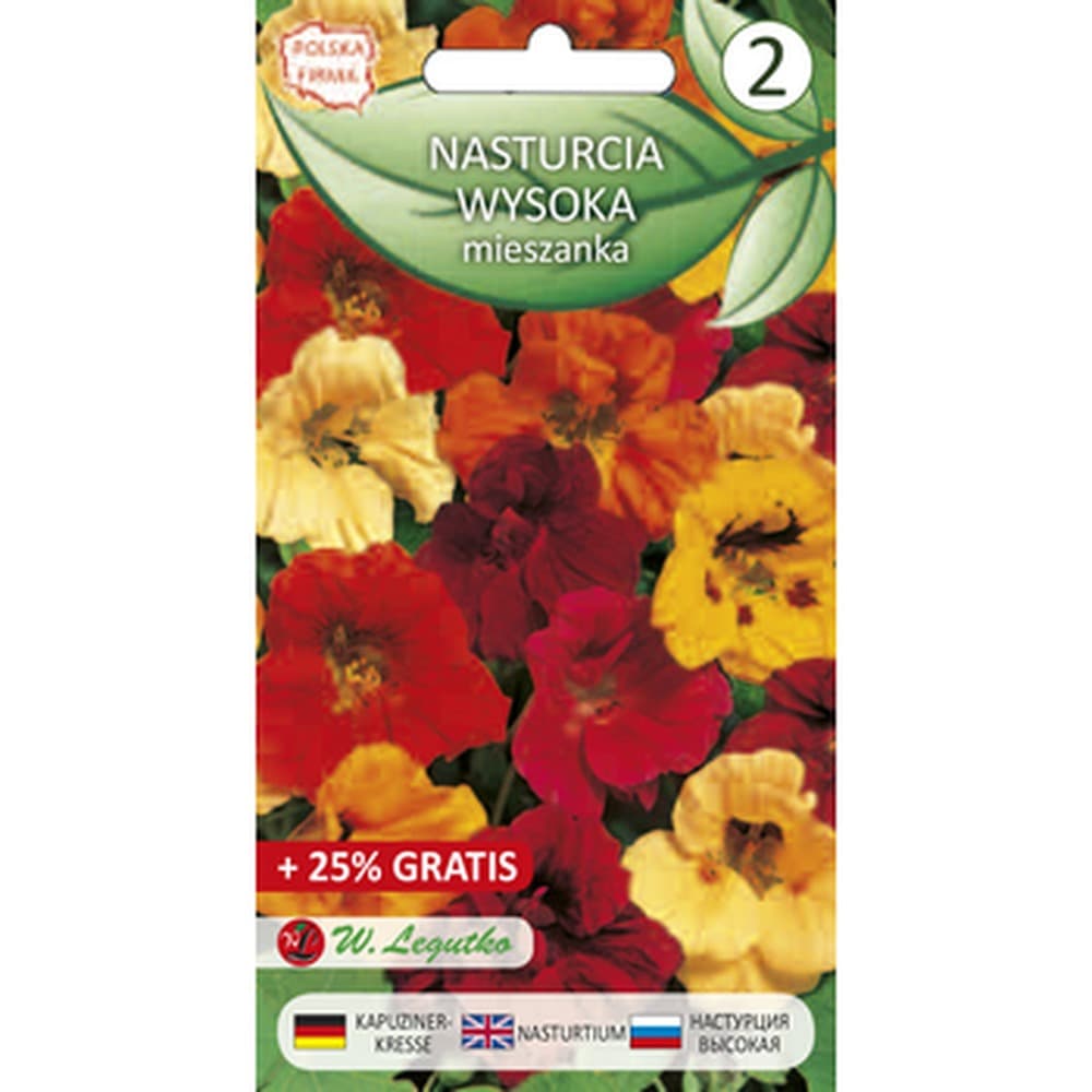 Nasiona nasturcji wysokiej do obsiewania altan i balkonów