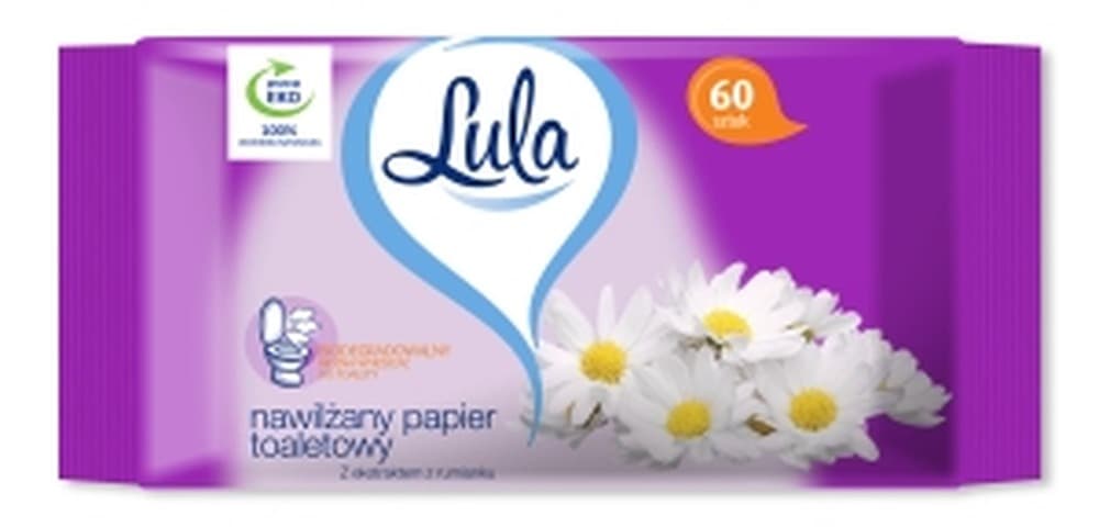 Nawilżany papier toaletowy Lula rumiankowy 60 sztuk