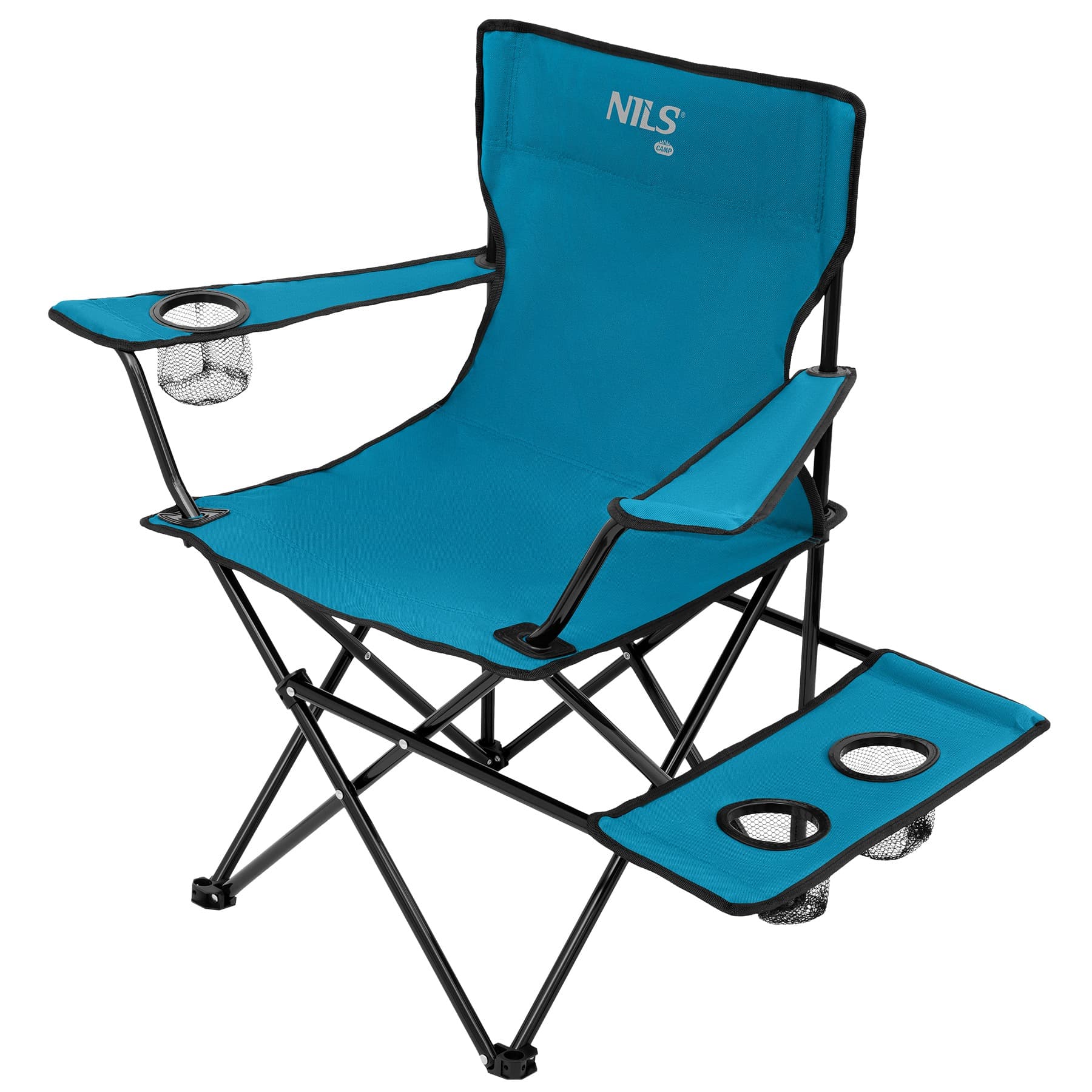 Niebiesko-szare krzesło turystyczne NILS CAMP NC3301
