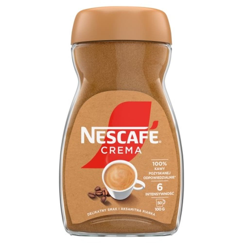 Nescafé Crema kawa rozpuszczalna delikatna pianka 100 g