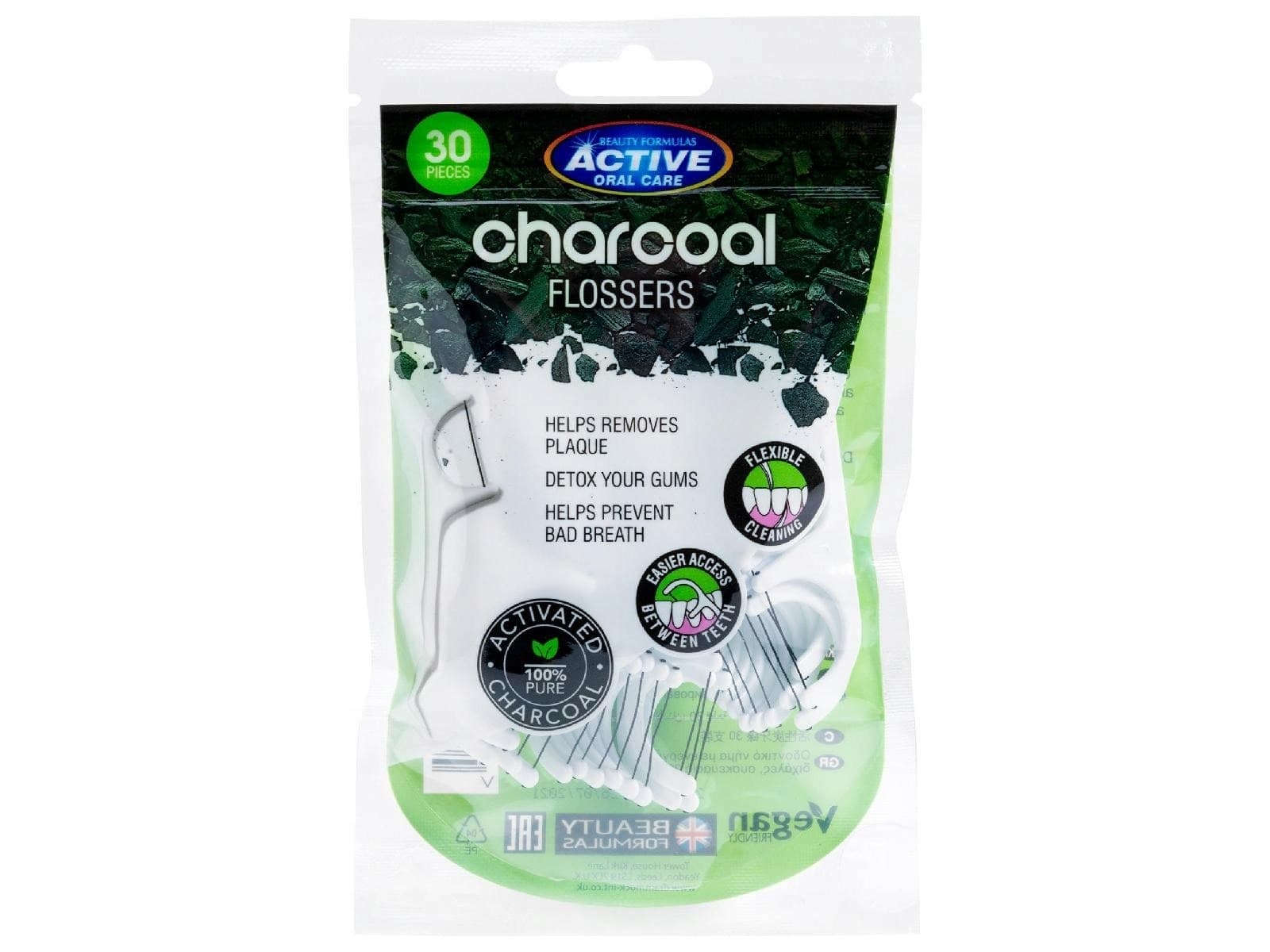 Nicio-wykałaczki z węglem drzewnym BEAUTY FORM. 30 sztuk