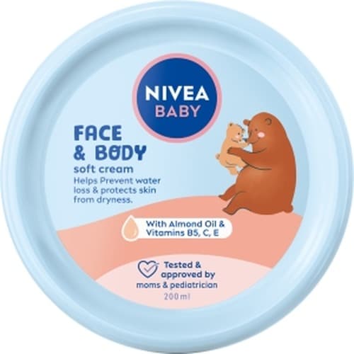 Nivea Baby Krem do twarzy i ciała dla dzieci i niemowląt 200 ml