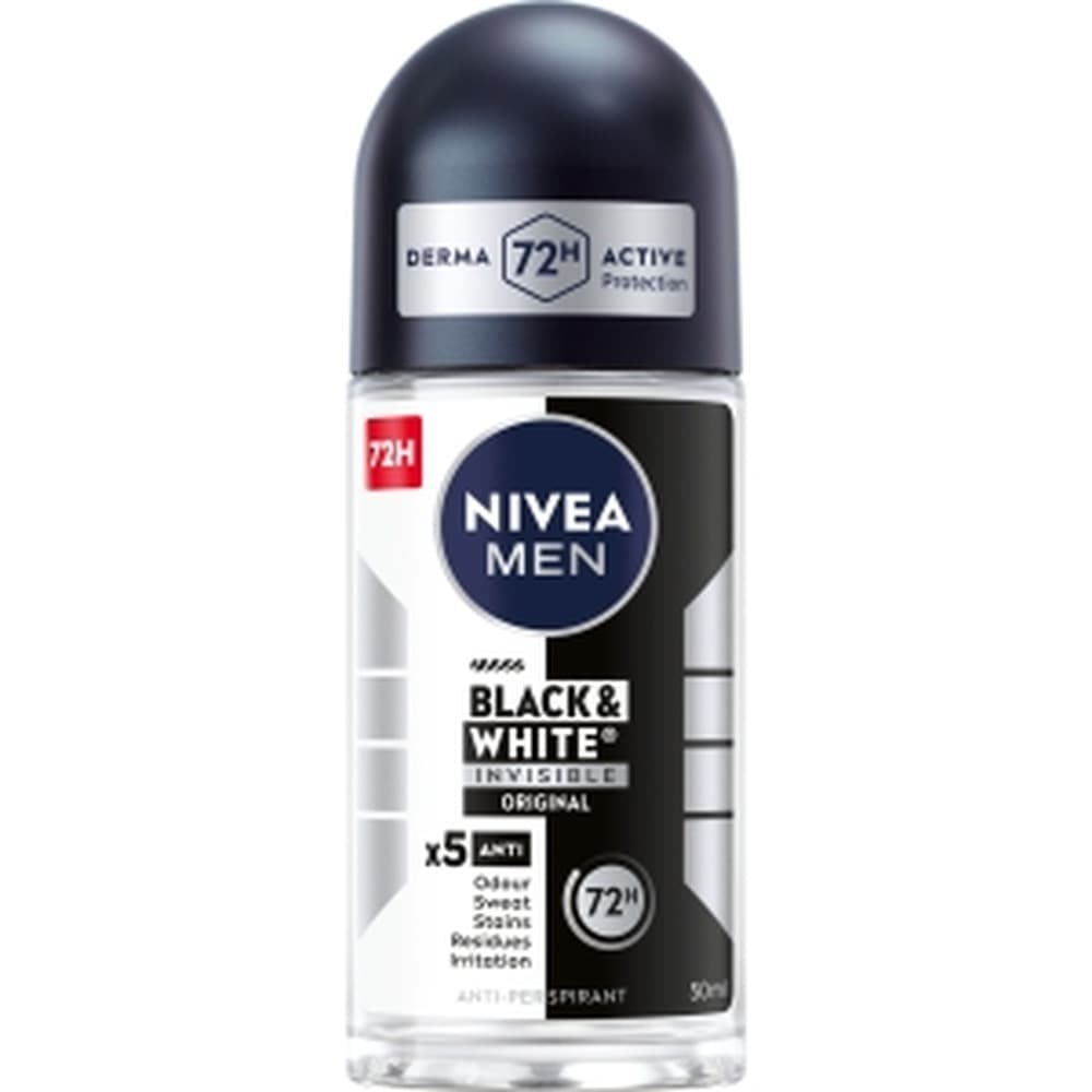 NIVEA MEN INVISIBLE BLACK & WHITE ROLL-ON 50ml