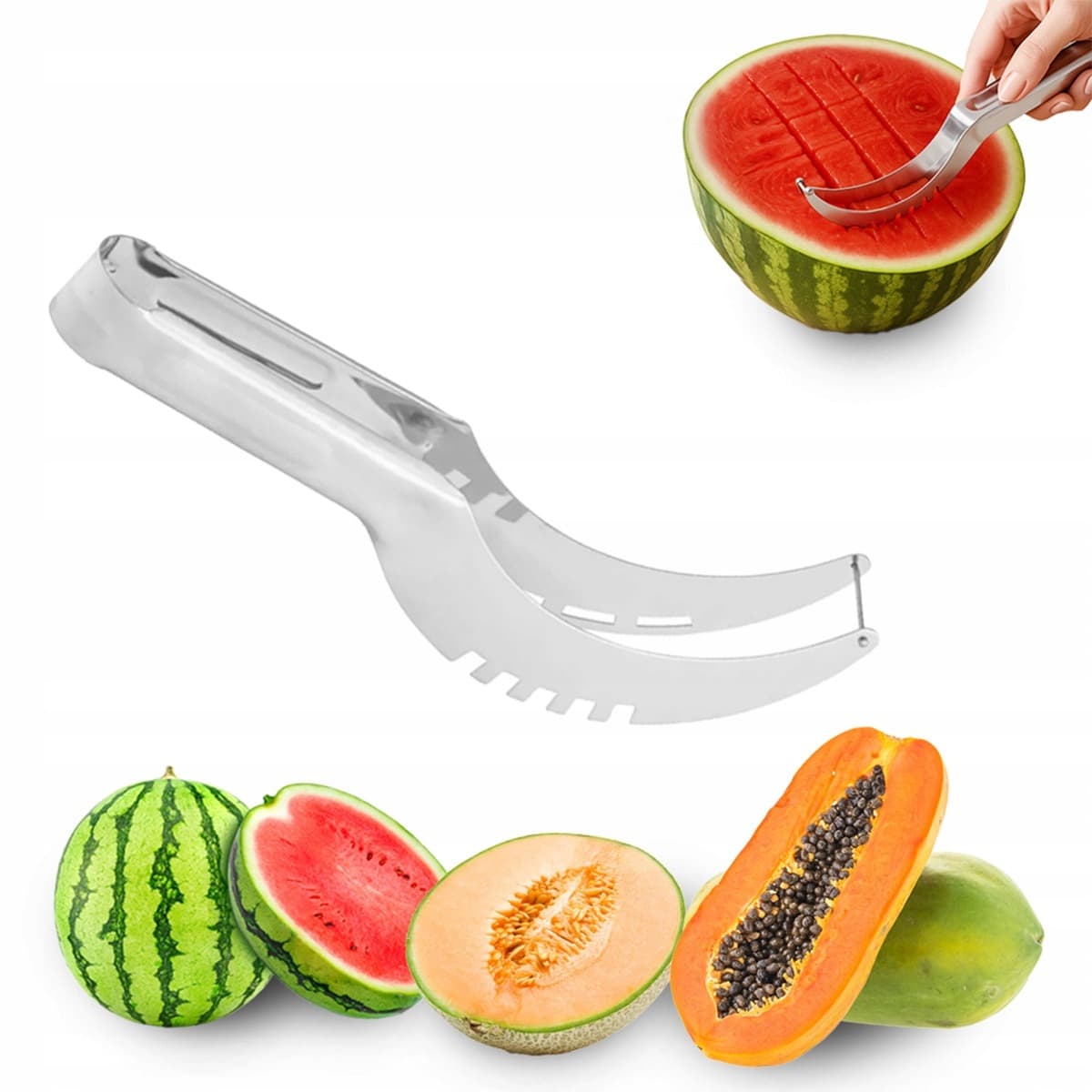 Nóż do arbuza ze stali nierdzewnej 20,5 x 5,5 cm