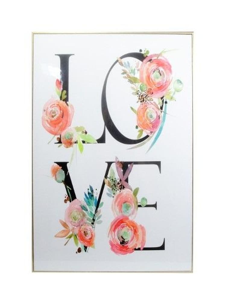 Obraz w ramie z napisem Love 40x60 cm