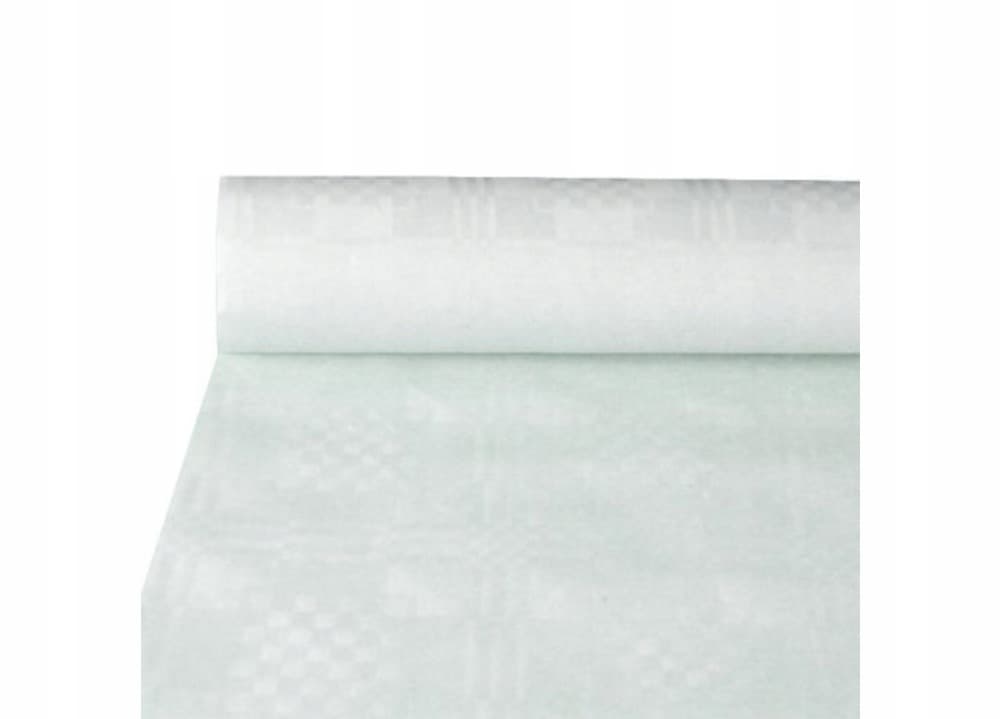 Obrus biały damaskowy 1 m x 25 m