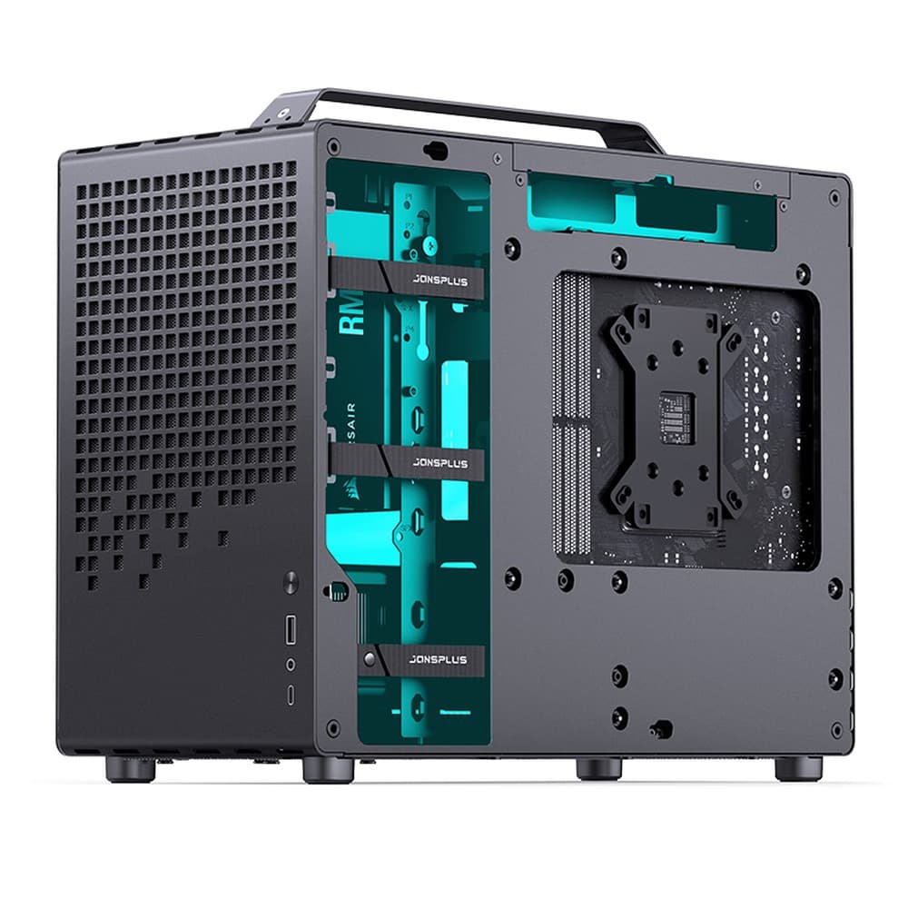 Obudowa Jonsplus Z20 Mesh PC Mini Tower Micro-ATX biała