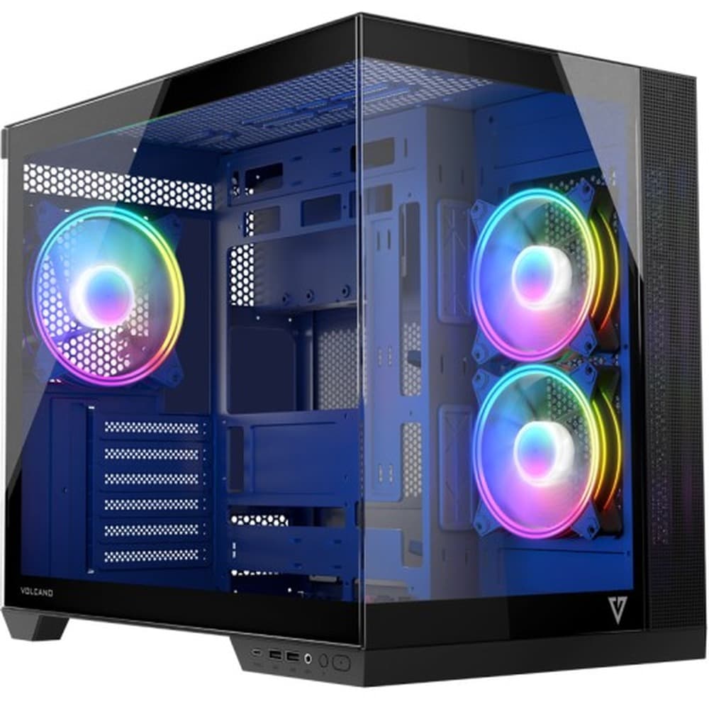 Obudowa komputerowa Modecom Volcano AQ 200 ARGB Midi Czarna