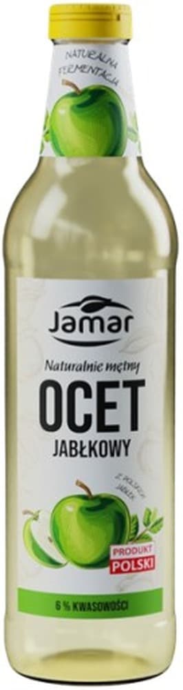 Ocet jabłkowy 6% kwasowości niefiltrowany 500 ml